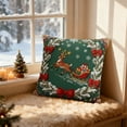 thumbnail image 5 of Lilixerw Christmas Pillow Covers,18 x 18 Inch Soft Cotton Decorative Pillow Case with Hidden Zipper with Xmas Tree Reindeer Santa women Pattern for Sofa Couch Bedroom,Holiday Home Decor, 5 of 6
