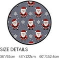 thumbnail image 3 of GZHJMY Kids Round Nursery Area Rug 4 ft Christmas Snowflakes Washable Non-Slip Small Round Area Rug Throw Soft Cute Nursery Rug Non-Shed Lightweight Bathroom Rug for Dorm Kids Room Carpet Runner, 3 of 6