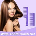 thumbnail image 6 of 2PCS Wide Tooth Comb for Curly - Large Hair Detangling Comb,Styling Comb for Wet Dry Hair,Hair Care Comb for Women Men,Shampoo Shower Comb, 6 of 8