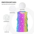 thumbnail image 3 of Honeii Rainbow Scales2 print basktball shirt for men and women, Unisex basketball jersey for Theme party-3X-Large, 3 of 6