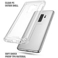 thumbnail image 3 of POETIC Affinity Series Premium Thin/No Bulk/ protection where its needed/Clear/Dual material Protective Bumper Case for Samsung Galaxy S9 Plus Clear, 3 of 7