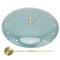 thumbnail image 3 of Hanging Clock, Non-Ticking Silent Frameless Wall Clock Green  for Cafes for Home Furnishings, 3 of 8