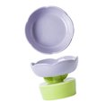 thumbnail image 4 of Cat Bowl, Ceramic Cat Food Bowl, Cute Flower Shape Pet Food Bowl Set, Large Capacity Neck Spine Protection Raised Pet Food Bowl, Stability Cat Food Bowl for Cats Dogs Pets, 4 of 7