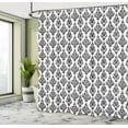 thumbnail image 5 of Ambesonne Damask Shower Curtain, Black and White Baroque, 69"Wx75"L, Black White, 5 of 5