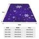 thumbnail image 3 of Balery Dark Purple Snowflakes Manta de Felpa Suave y Acogedora – Cobija de Franela Aterciopelada para Cama, Lavable y Cálida para Sofá, Mascotas, Transpirable-40"x30", 3 of 7