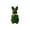 Green, variant on TAROFISH Flocked Bunny Figurines with Bow Tie 8" Easter Decorations Flocking Rabbit Tabletop Mantel Decoration Easter Centerpieces for Spring Home Office Table Decor Supplies,Orange