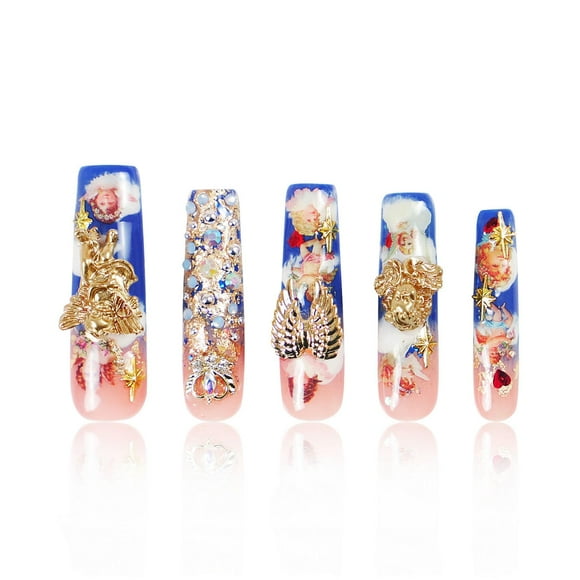 Presiona Nails LOVFUL the Palace of Murals w/ Crystals