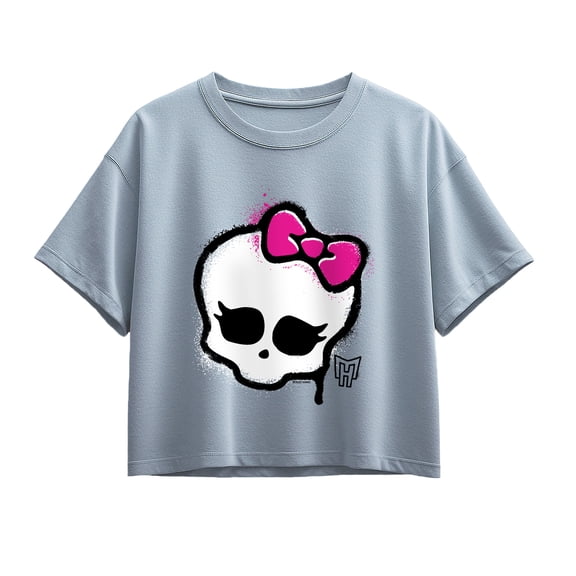 Monster High - Skull Graffiti Logo - Youth Girls Boxy T-Shirt