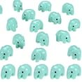 thumbnail image 1 of Uxcell Paquete de 20 Mini Elefantes de Resina, Pequeñas Figuras de Elefante para Decoración de Jardín de Hadas/Paisajismo Micro Hogar [Azul Lago], 1 of 6