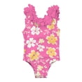 thumbnail image 6 of Dvprdro Girls Floral Dimensional Backless Swimsuit Toddler Kids Summer Bathing Swimsuit Hot Pink 70, 6 of 9