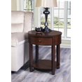 thumbnail image 1 of Topline Home Furnishings Espresso Oval Accent Table, 1 of 1