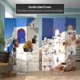 thumbnail image 2 of Oriental Furniture 6 ft. Tall Santorini Greece Room Divider - 3 Panel, 2 of 5