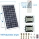 thumbnail image 2 of Reflector solar de 40W Dusk to Dawn IP68 Reflector de seguridad para exteriores 150LEDs reflector impermeable con control remoto, luz blanca súper brillante de 7000K para patio, jardín, cancha de baloncesto, área de juegos esquí esquí Gafas de esquí, 2 of 5