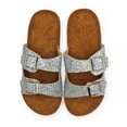 thumbnail image 4 of LAVRA Women's Slide Buckle T-Strap Cork Footbed Platform Flip Flop Shoes Sandals, 4 of 4