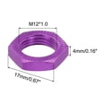 thumbnail image 2 of Tuerca de Rueda de Aluminio Unique Bargains 17 mm M12X1.0mm 16Pcs Morado, 2 of 6