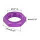 thumbnail image 2 of Tuerca de Rueda de Aluminio Unique Bargains 17 mm M12X1.0mm 16Pcs Morado, 2 of 6