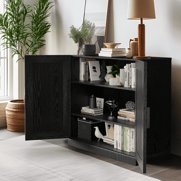 31"x31"x16" Modern Rectangle Wood Storage Cabinets for Livingroom,White