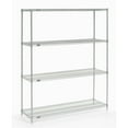 thumbnail image 3 of Nexel 5 Tier Stainless Steel Wire Shelving Starter Unit, 60"W x 18"D x 63"H, 3 of 4
