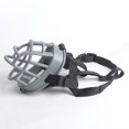 thumbnail image 1 of Grey Size 5, Prevents Chewing and Biting, Basket allows Panting and Drinking-Comfortable, Humane, Adjustable, Lightweight, Durable, 1 of 4