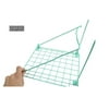 Freestanding Folding and Stackable Wire Locker Shelf Green (12" Green)
