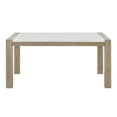 thumbnail image 5 of Roundhill Furniture Zelalle 7-Piece Dining Set, Table with 6 Chairs, White Wired-Brushed Finish, 5 of 15