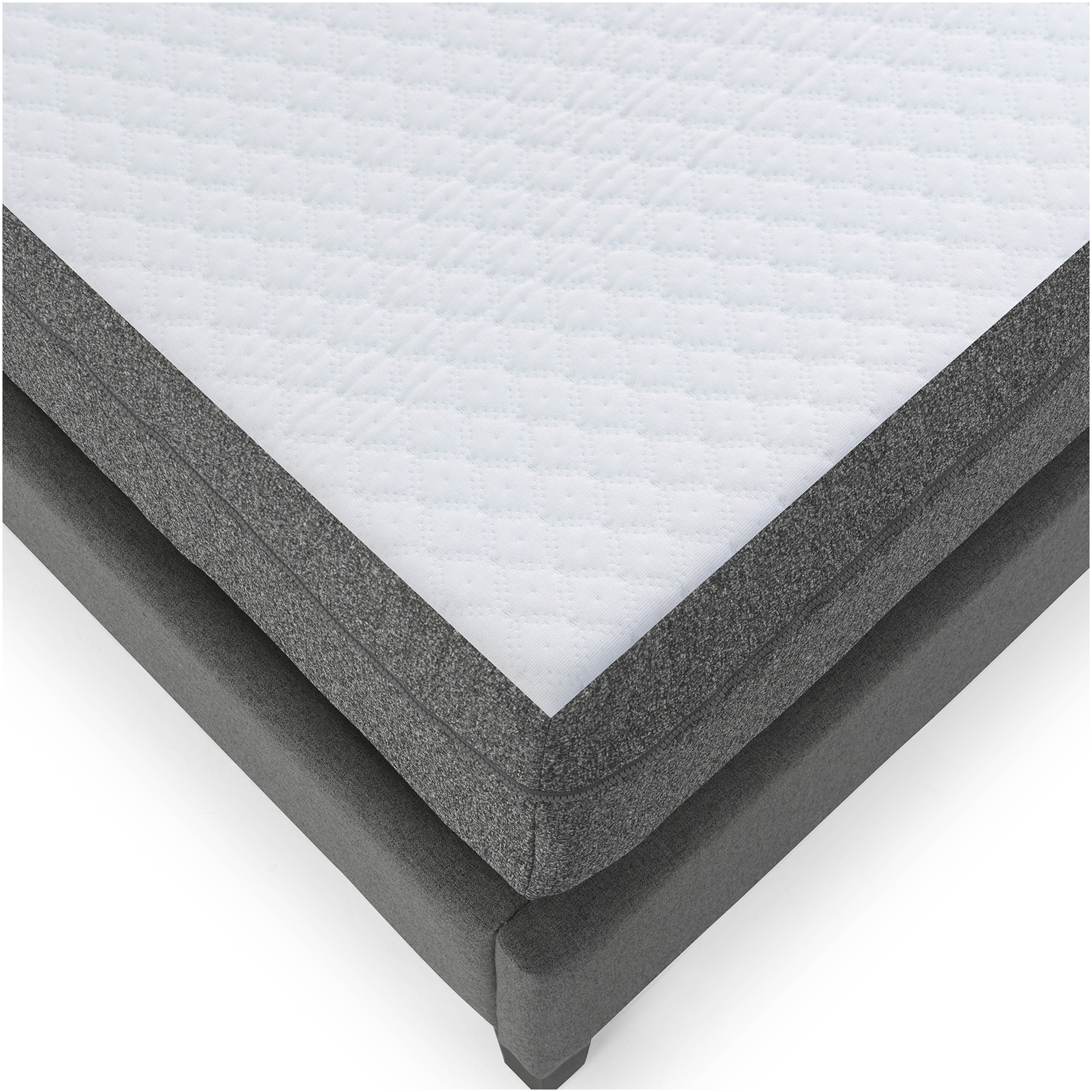 JERFIT King Size Firm Mattress, 8 Inch Gel Memory Foam Bed Mattress with Edge Support, AirGrid Cooling Technology, CertiPUR-US Certified, White
