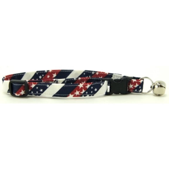 Red White & Blue Chevrons Cat Collar