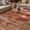 Orange, variant on Orange Abstract Outdoor Rug for Patio/Deck/Porch, Non-Slip Large Area Rug 6 x 9 Ft, Vintage Geometric Gradient Oil Painting Modern Indoor Outdoor Rugs Washable Area Rugs, Camping Rug Carpet Runner