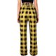 thumbnail image 2 of Gibobby pantalones para nieve mujer Pantalones de tela escocesa de Navidad Mujer Verano Casual Suelto Cordón Elástico Cintura alta Pantalones cómodos Pierna recta Pantalón largo (Amarillo, XL), 2 of 5