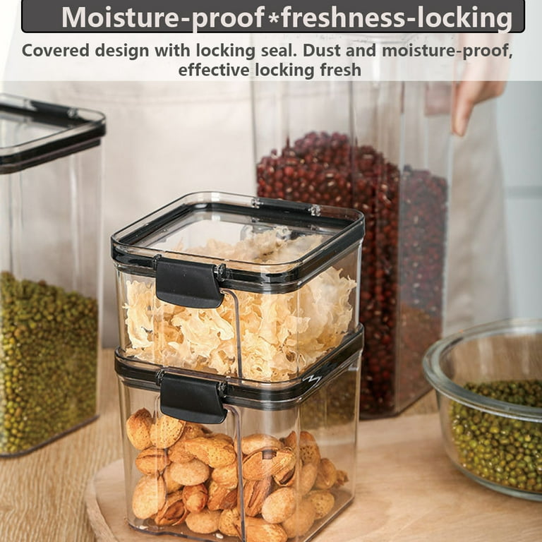 Storage Containers BPA Free Plastic Airtight Food Storage Canisters for  Flour, Sugar, Baking Supplies
