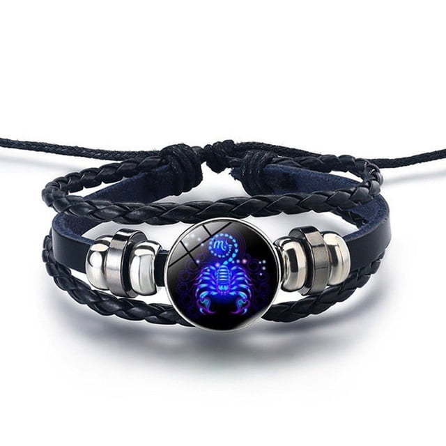 Wartleves Pulsera de manifestación serena con piedras preciosas de las 12 constelaciones, nueva versión mejorada S2