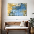 thumbnail image 3 of Elephant Stock Gold And Blue Abstract Wall Art - Horizontal Canvas Wall Art - Living Room Wall Decor - Abstract Canvas - Blue And Gold Decor - 45" x 30", 3 of 8