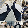 thumbnail image 2 of Fule Men Sexy Stripe Sheer Socks Business Office Stockings Middle Sock Breathable, 2 of 8