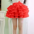 thumbnail image 4 of Xdegoge Tutu for Girls 4 Layered Tulle Skirt Fluffy Cute Cake Princess Skirts Elastic Waist Bow Leisure Clothing Dancing Party Costume Back to School Outfits Size 2-13, 4 of 5
