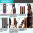thumbnail image 3 of LNGOOR Automatic Curling Iron   Cordless Hair Curlers with Adjustable Temps & Timers  Ceramic Barrel Auto Wave Wand  Portable Rotating Curling Wand Hair Styling Tool for Travel, 3 of 6