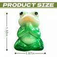 thumbnail image 3 of ICERUN 2Pcs Garden Statues,Resin Meditating Frog Sculpture Yard Decor,Fine Carving Frog Outdoor Decorations for Yard,Style1, 3 of 7