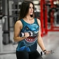 thumbnail image 6 of KLL Cartoon Cute Shark Print Womens Tank Top Sleeveless Workout Tops Athletic Running Shirts Yoga Gym Clothes-Large, 6 of 7