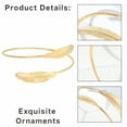 thumbnail image 3 of DESIGNICE 2Pcs Gold Bangles for Women Adjustable Arm Cuff Jewelry Electroplating Process Gold Arm Cuff for Women Sister Gifts Colormixing1, 3 of 7