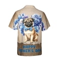thumbnail image 2 of Pug Proud Dad Happy Father's Day Hawaiian Shirt Breathable Summer Unisex Merch Dog Lover Gifts - 02008, 2 of 6