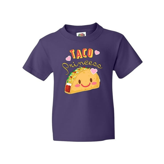 Inktastic Taco Princess- Cute Taco Youth T-Shirt