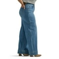 thumbnail image 3 of Plus Size Lee® Legendary Wide Leg Trouser Jeans Color: Blurred Darks Size: 22W T/L, 3 of 4