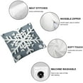 thumbnail image 4 of Winter Grey and White Snowflake Throw Pillow Covers Christmas Decor for Bedroom Sofa Couch Cushion, 4 of 5