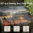 thumbnail image 5 of Z GRILLS BBQ Master Wood Pellet Grill & Smoker 8 in 1 Grill Auto Temperature Control, 567 sq.in Cooking Area for Outdoor Cooking, 5 of 19