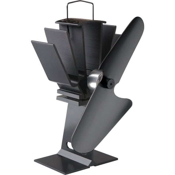 Caframo Ecofan Original Heat Powered Wood Stove Fan - 100 CFM - Black, 1 Piece — Residential Use, Standard Application