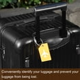 thumbnail image 7 of Uxcell Silicone Luggage Tags Travel Identifier Card Holder Labels 3.54"x1.97" 2 Pcs Yellow, 7 of 7