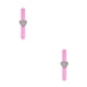 thumbnail image 2 of Seitruly Magnetic Bracelet Sweat-proof Wrist Band Strap Hairdressing Accessories Tools Hair Hairpins Styling Professional Salon Rosa/En forma de corazón 2Conjunto, 2 of 6