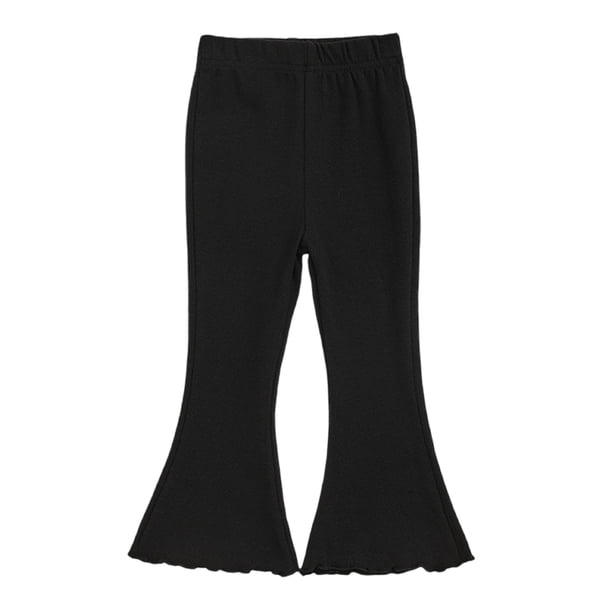 Odeerbi 1-9 Años Niñas Mallas de Punto Elástico Pantalones Acampanados Pantalones Elasticidad Dulce Pantalones