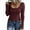 Wine, variant on Scyoekwg Long Sleeve Shirts for Women Trendy Round Neck Slim Womens Going Out Tops Casual Solid Color Basic Tops (Army Green,XXL)
