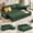 Green, variant on Lofka 80" L-Shaped Sleeper Sofa Bed, 3 Seat Pull-Out Couch with Reversible Chaise, Storage, Side Pockets, Black Linen Sectional Sofa