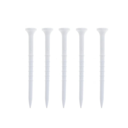 

15pcs Lightweight and Durable Plastic Scale Tees for Golfer (White)